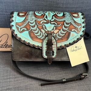 NWT PATRICIA NASH LANZA LEATHER CROSSBODY SHOULDER BAG PURSE